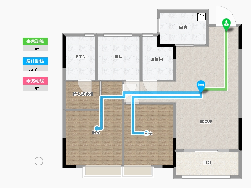 浙江省-湖州市-华景川·运河宸园-171.24-户型库-动静线