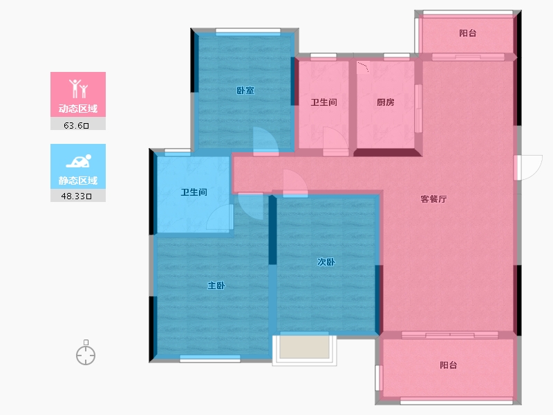 江西省-抚州市-临川中心-99.65-户型库-动静分区