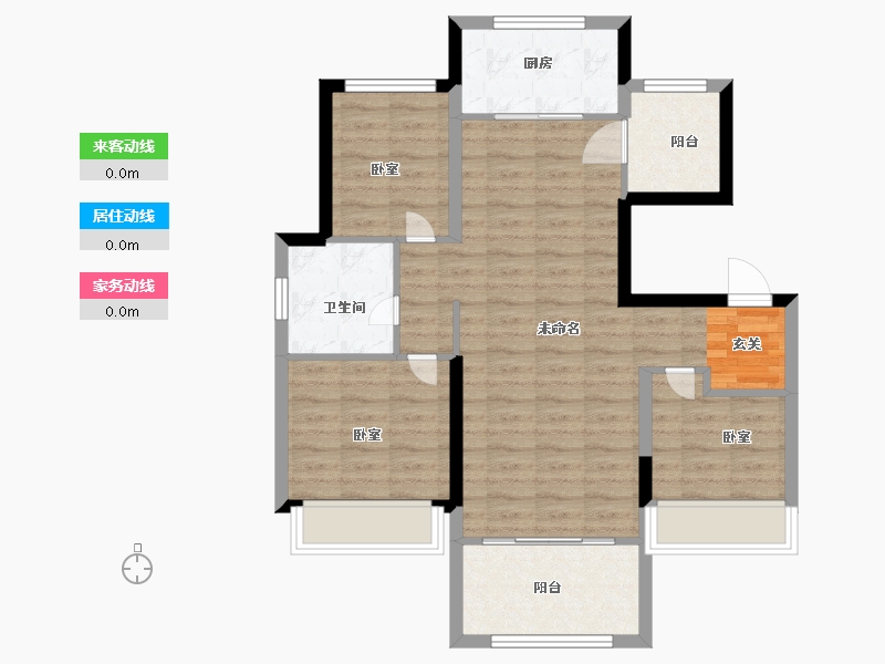 宁夏回族自治区-石嘴山市-海亮滨河壹号-77.99-户型库-动静线