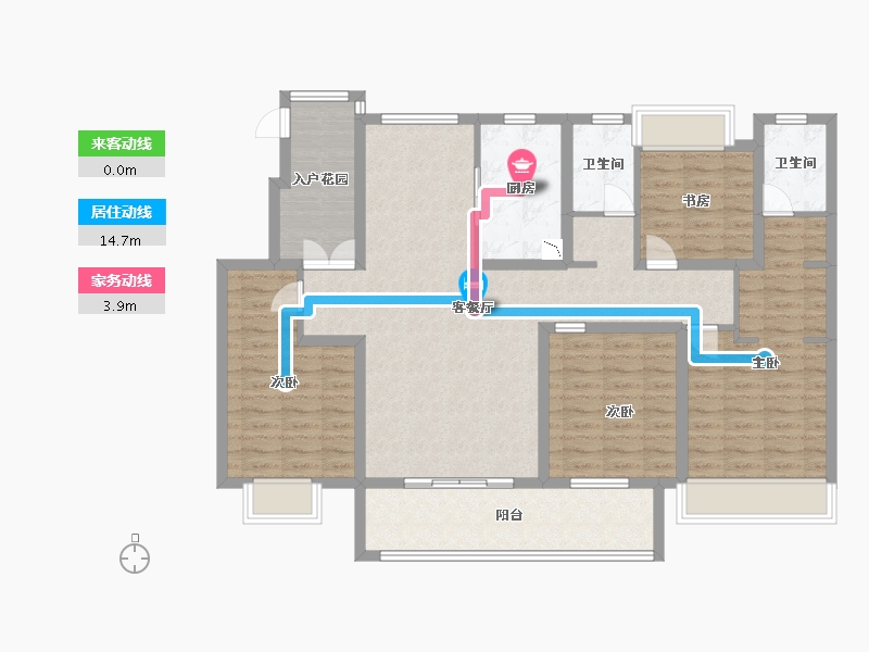 江苏省-淮安市-水沐明悅府-118.00-户型库-动静线