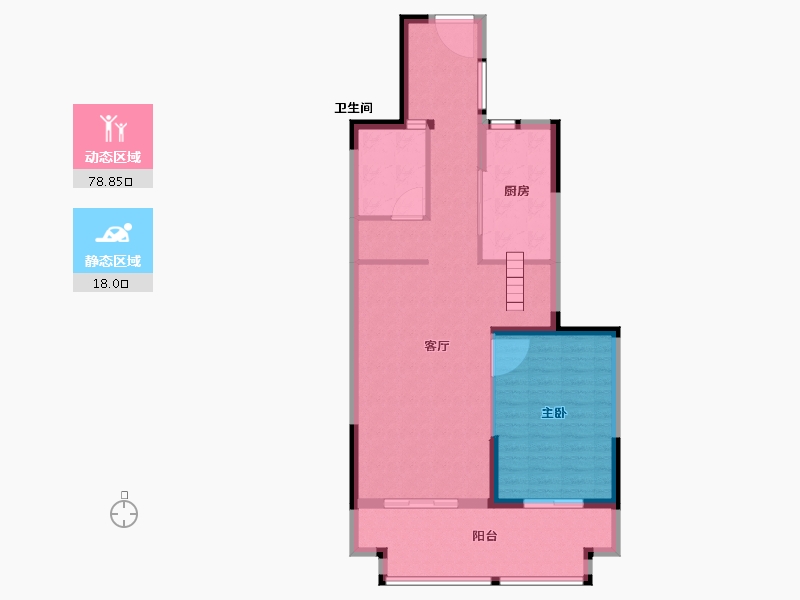 福建省-福州市-禹洲金辉里-87.99-户型库-动静分区