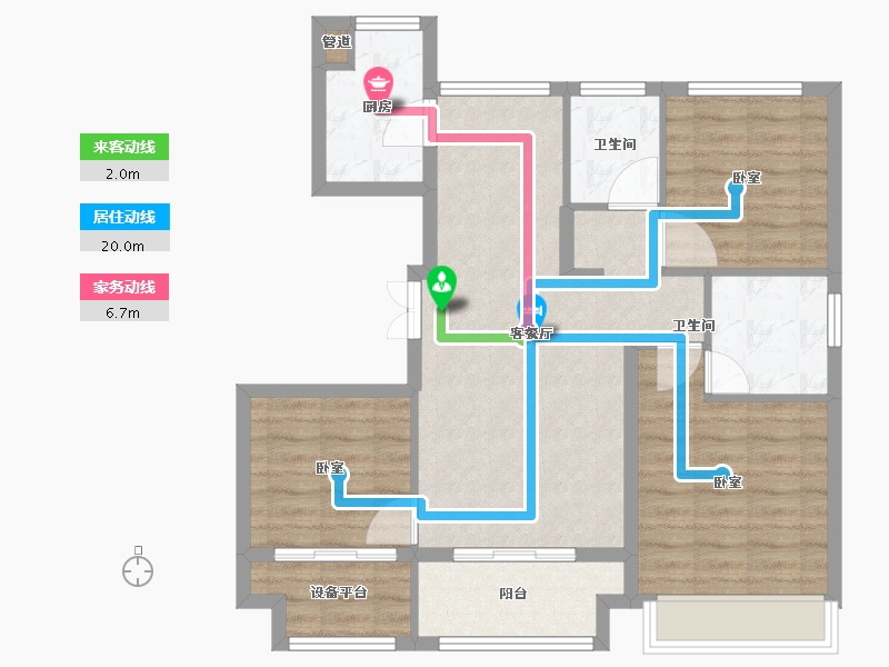 浙江省-湖州市-光明梦想城-84.00-户型库-动静线