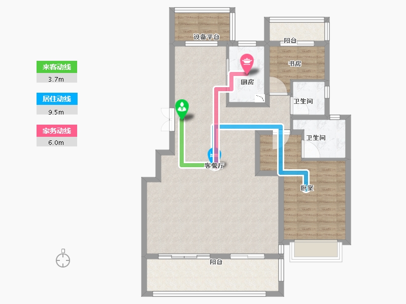 安徽省-合肥市-城建琥珀东华府-99.00-户型库-动静线