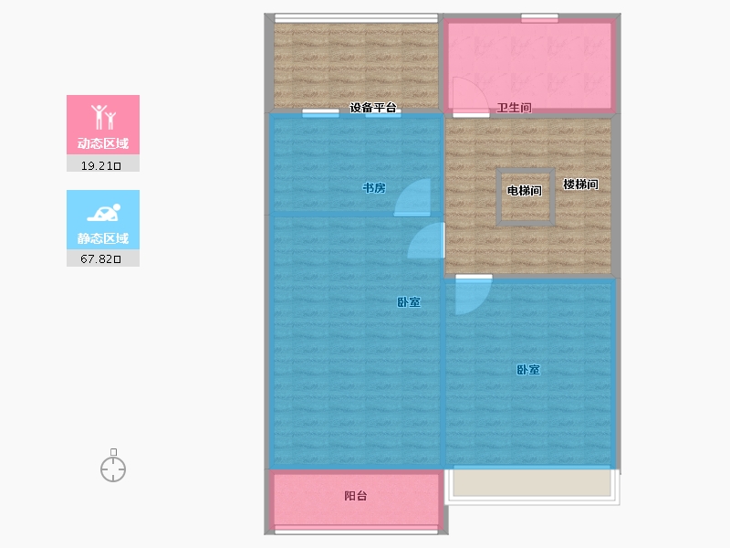 浙江省-湖州市-光明梦想城-107.32-户型库-动静分区