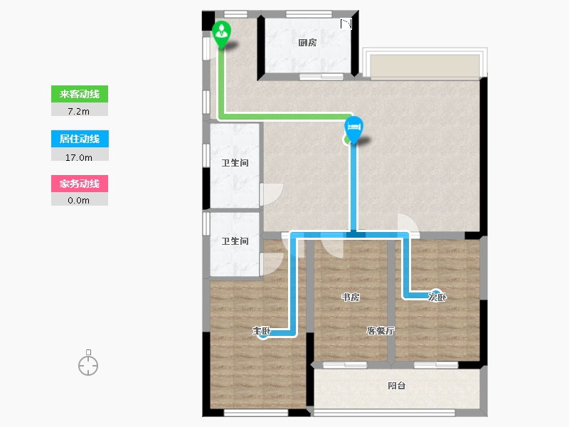 江苏省-盐城市-万泰时代城-101.20-户型库-动静线