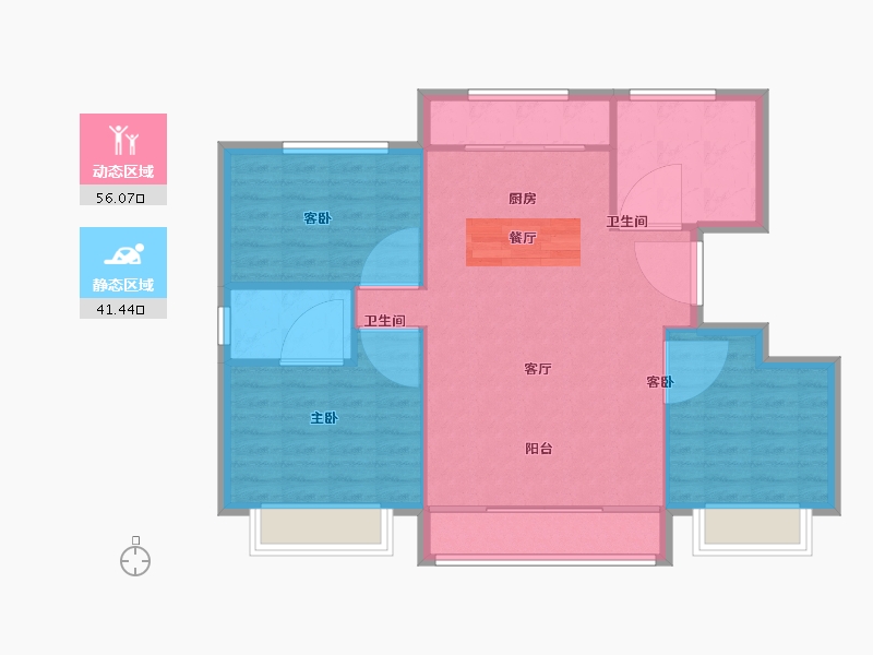 山西省-运城市-中建·城市花园-90.00-户型库-动静分区