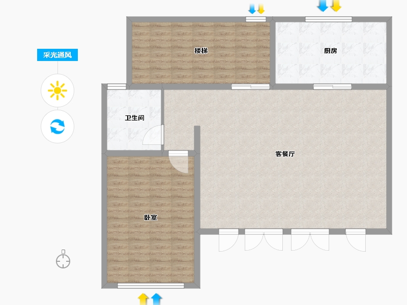 浙江省-杭州市-凤凰府邸-122.00-户型库-采光通风