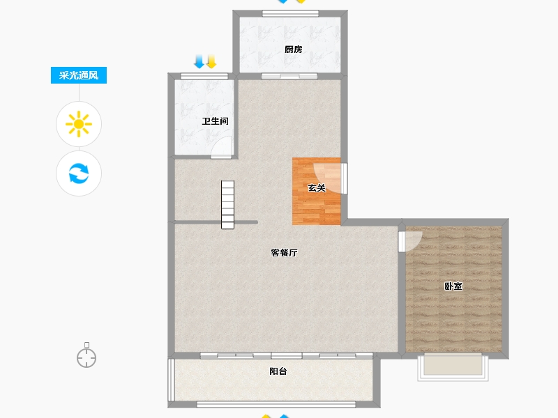 江苏省-苏州市-苏州湾天铂-113.29-户型库-采光通风