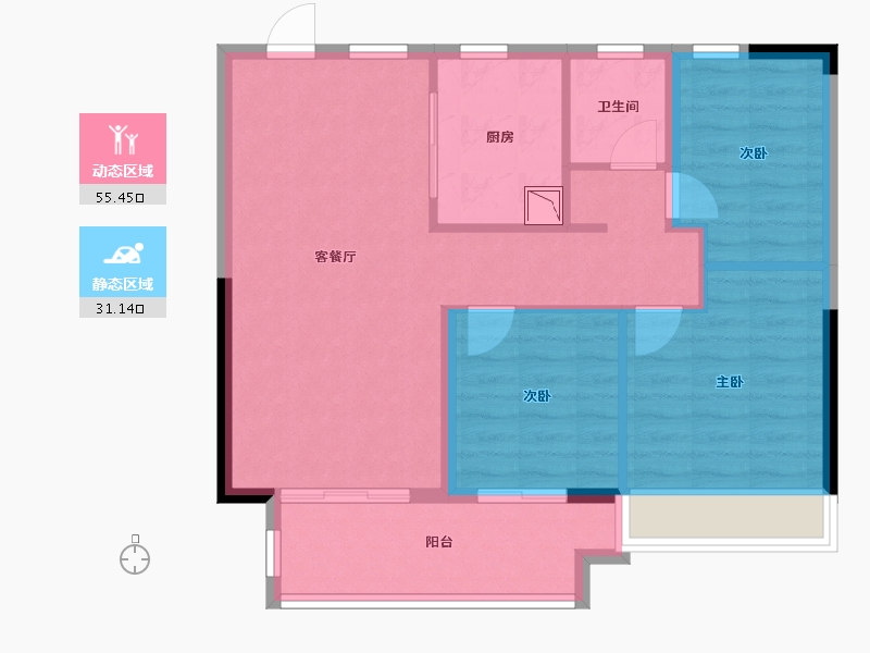 江苏省-徐州市-绿地国际产业新城-78.01-户型库-动静分区