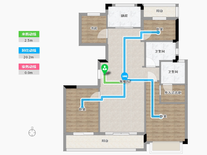 浙江省-宁波市-荣安·涌清府-103.00-户型库-动静线