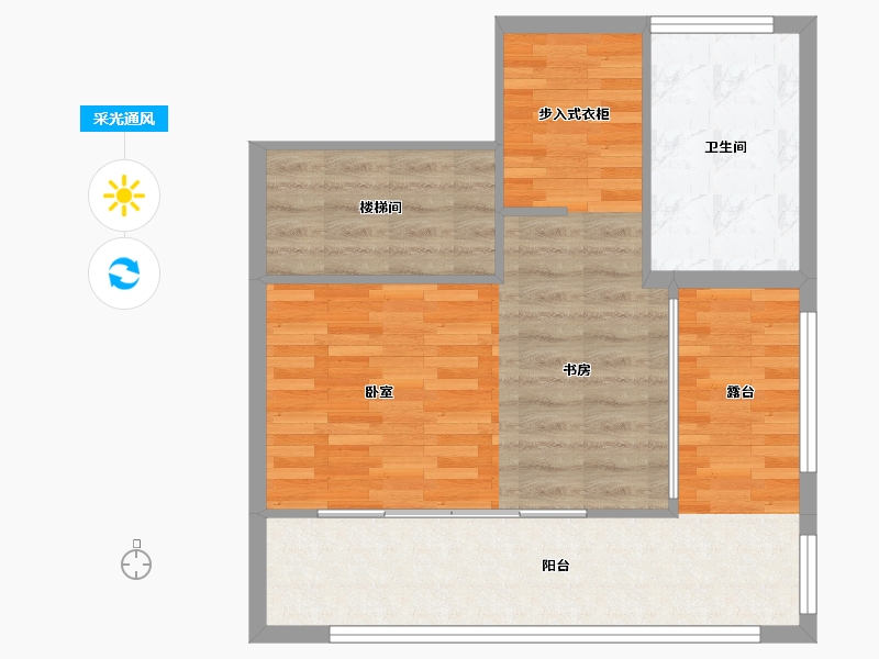 浙江省-湖州市-融创樾宸府-62.06-户型库-采光通风