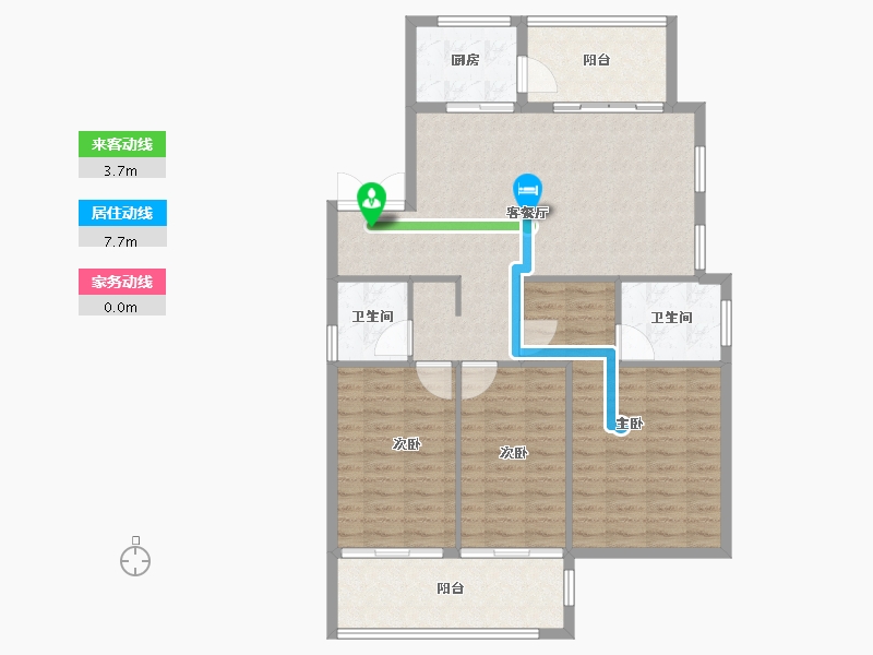 浙江省-台州市-书香一品-108.00-户型库-动静线