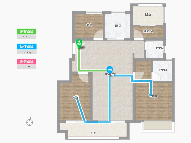 安徽省-阜阳市-合肥孔雀城-92.18-户型库-动静线