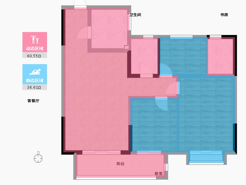 江西省-抚州市-临川中心-86.57-户型库-动静分区