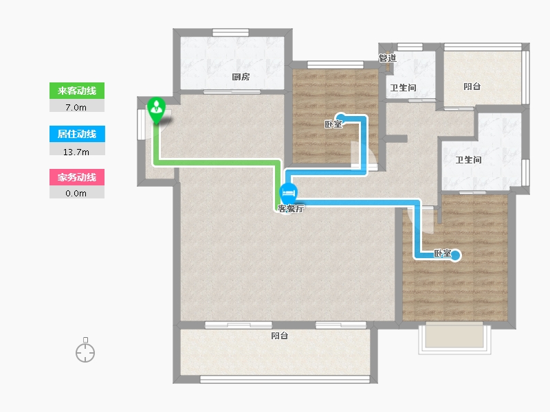 安徽省-合肥市-翡翠天际-106.00-户型库-动静线