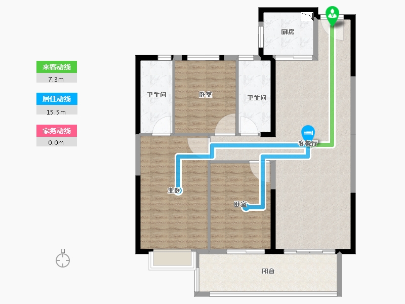 福建省-莆田市-滨海·南城府-128.53-户型库-动静线