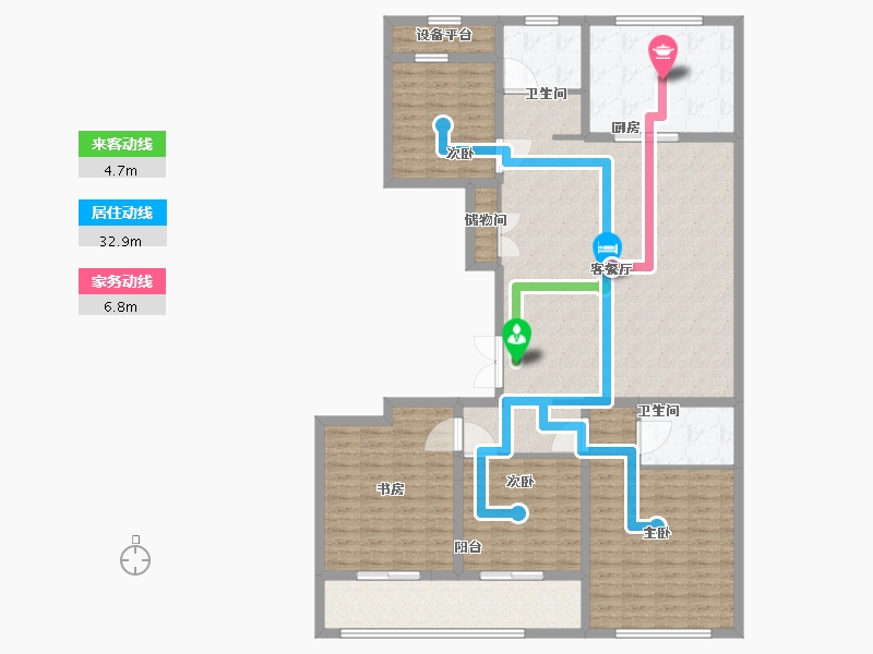 江苏省-盐城市-通银云璟-157.01-户型库-动静线