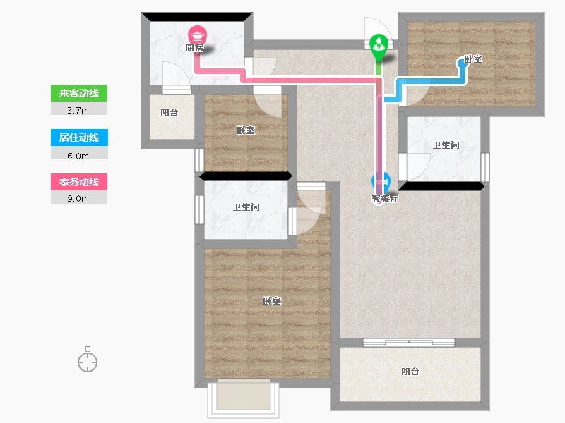 江西省-抚州市-颐景广场-76.00-户型库-动静线