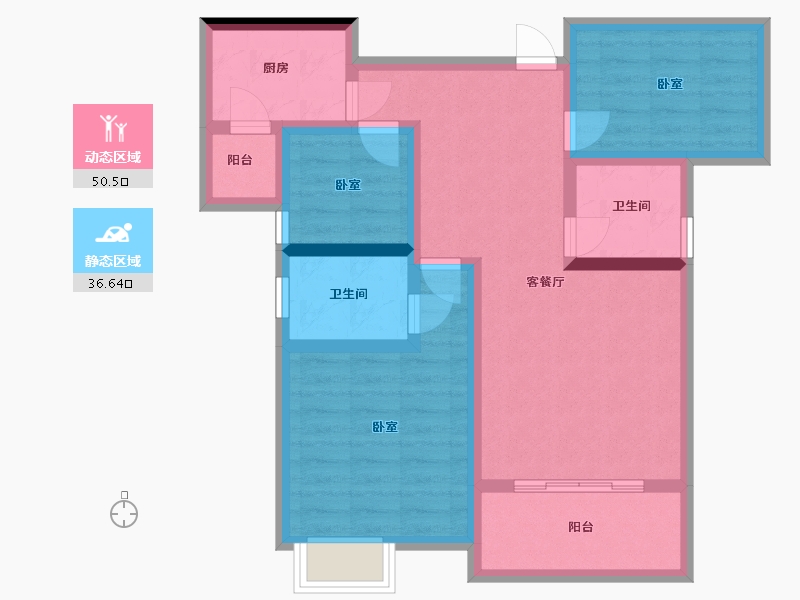 江西省-抚州市-颐景广场-76.00-户型库-动静分区