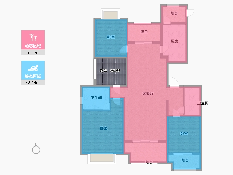 江苏省-苏州市-新城红树湾-111.99-户型库-动静分区