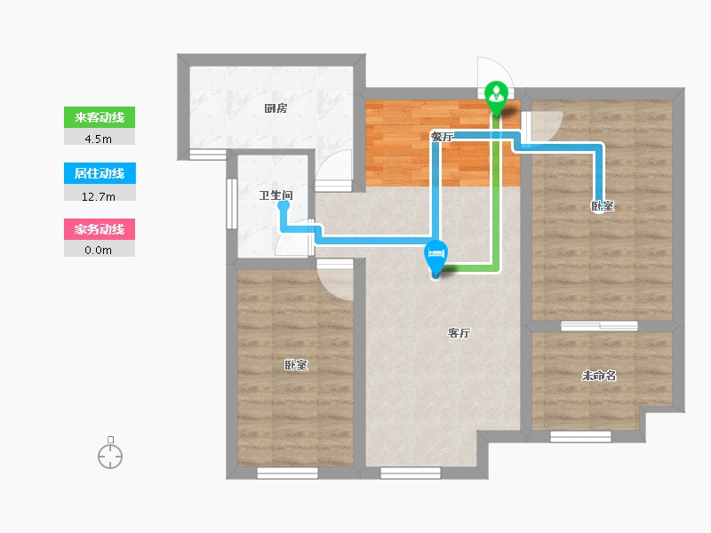 江苏省-盐城市-学府名苑-69.25-户型库-动静线