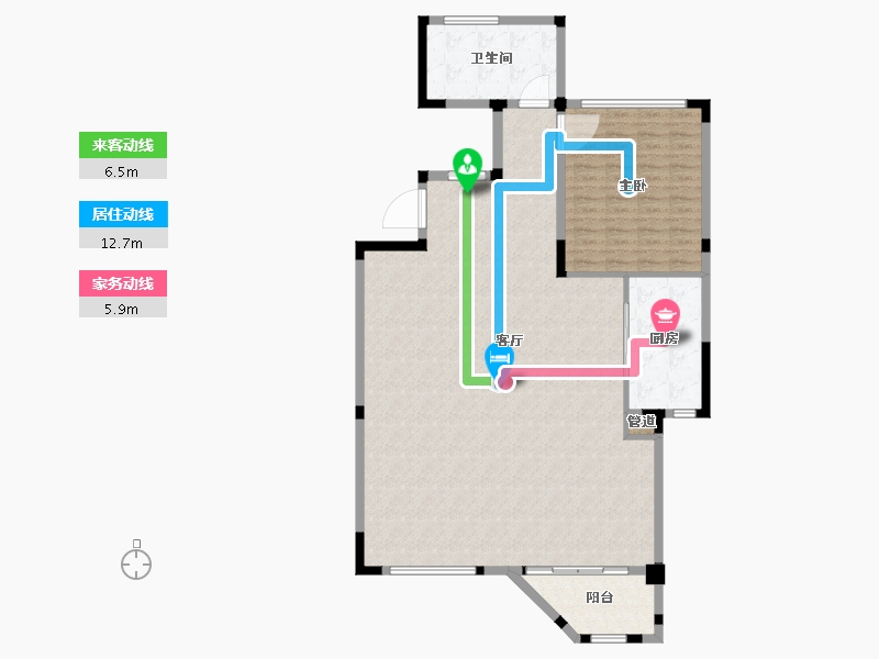 福建省-福州市-融信海月江潮-132.00-户型库-动静线