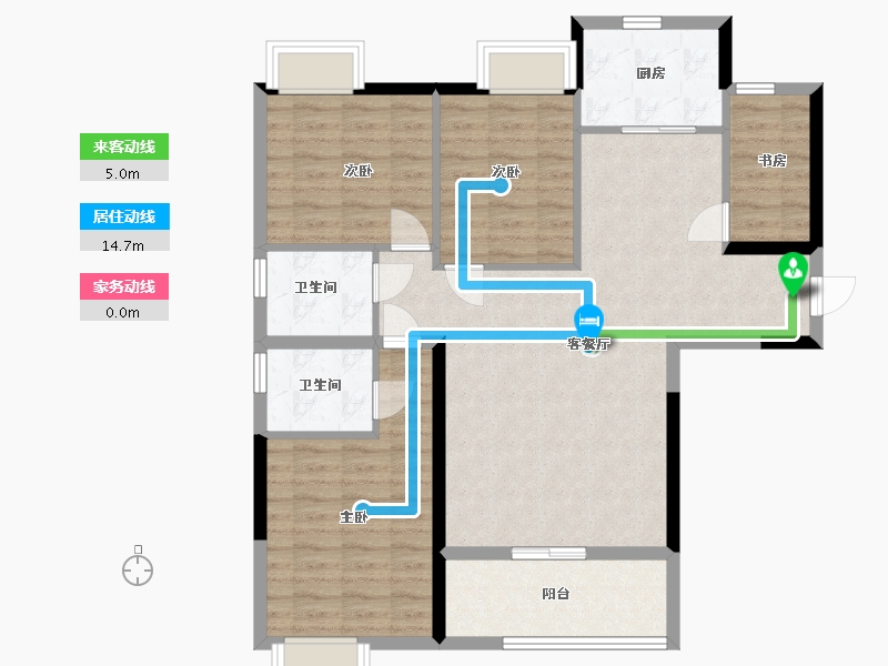 福建省-宁德市-屏南华阳小区二期-99.01-户型库-动静线