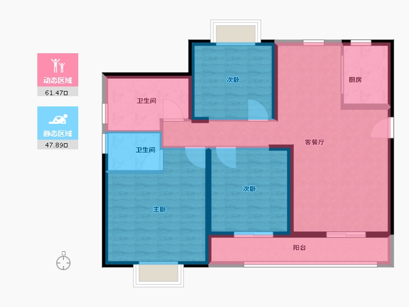 福建省-宁德市-瑞盛中央花园-98.00-户型库-动静分区