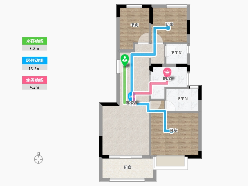 福建省-福州市-福州熙悦府-69.00-户型库-动静线