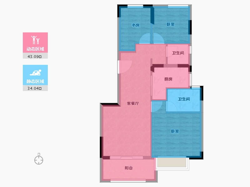 福建省-福州市-福州熙悦府-69.00-户型库-动静分区