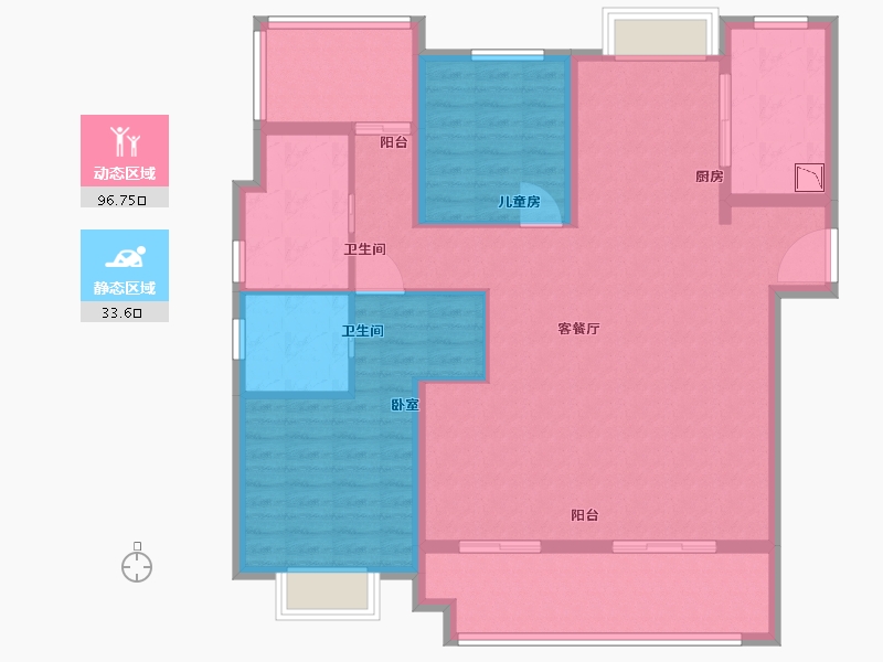 安徽省-合肥市-翡翠天际-118.00-户型库-动静分区