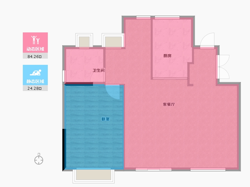 福建省-福州市-正祥·贵里-102.00-户型库-动静分区