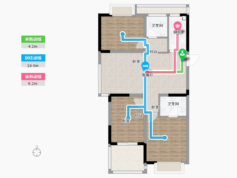 江苏省-无锡市-藕乐汇悦府Ⅱ期-93.00-户型库-动静线