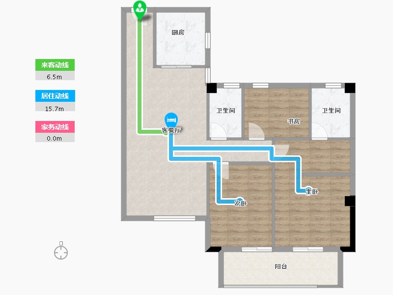 福建省-宁德市-屏南花亭小区-92.10-户型库-动静线