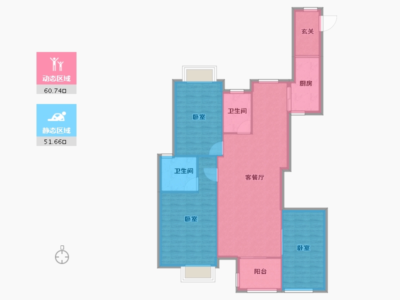 福建省-莆田市-富祥嘉园-102.53-户型库-动静分区