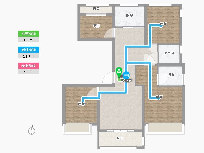 浙江省-温州市-奥体华府-95.00-户型库-动静线