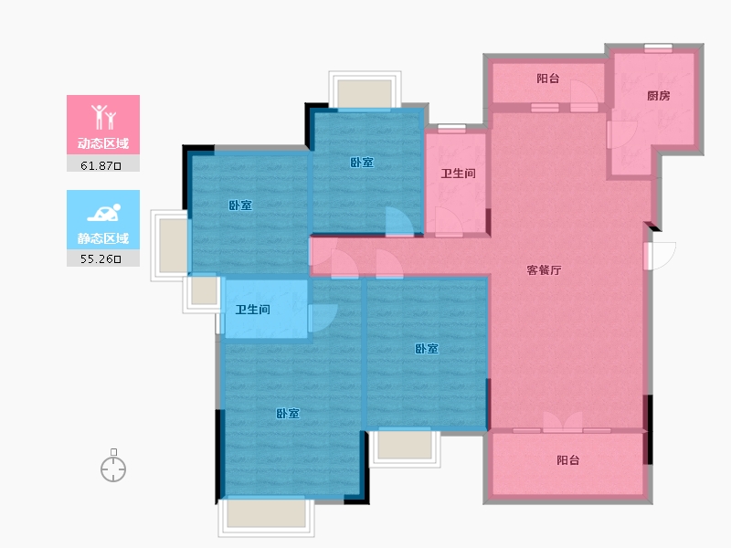 江西省-抚州市-德昌府-106.17-户型库-动静分区