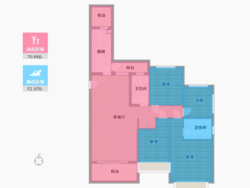 浙江省-湖州市-湖州恒大悦珑湾-110.00-户型库-动静分区