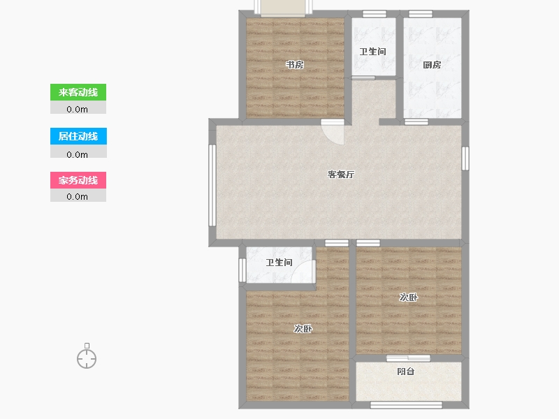 江苏省-淮安市-红日华府-100.80-户型库-动静线