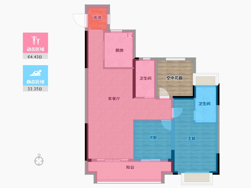 安徽省-滁州市-华侨城欢乐明湖-96.00-户型库-动静分区