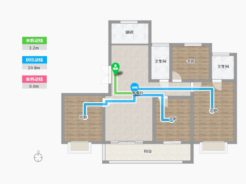 江苏省-盐城市-水木清华-115.00-户型库-动静线