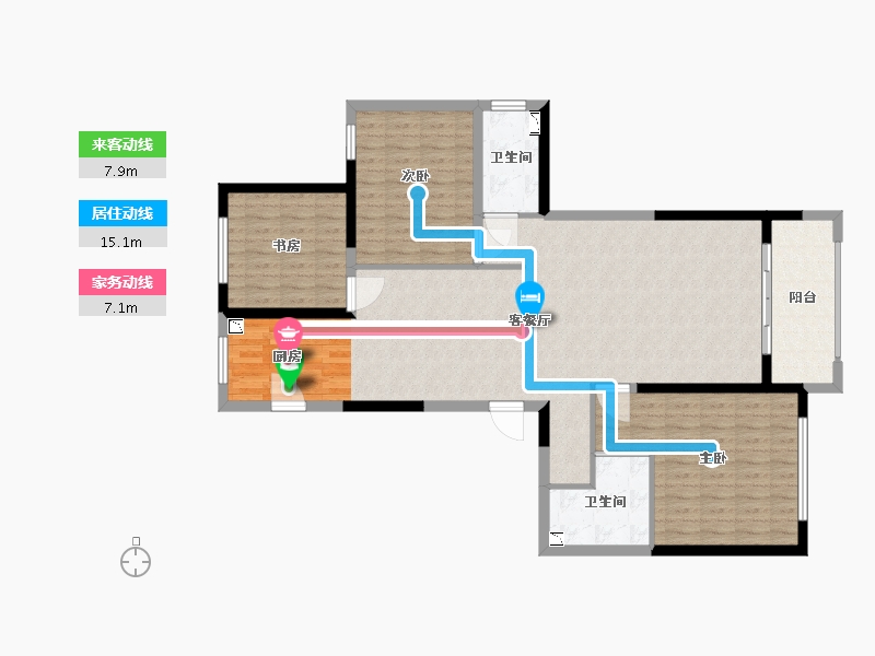 浙江省-温州市-华润万象天地-119.00-户型库-动静线