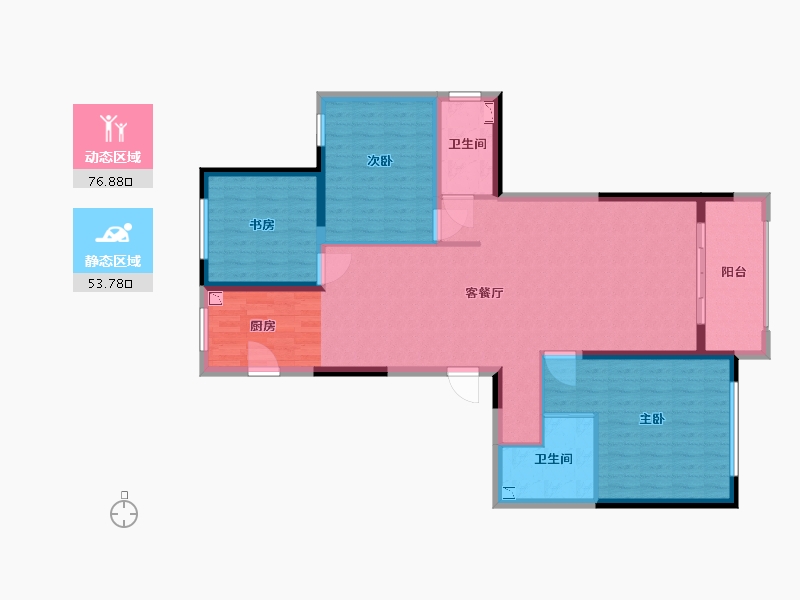 浙江省-温州市-华润万象天地-119.00-户型库-动静分区