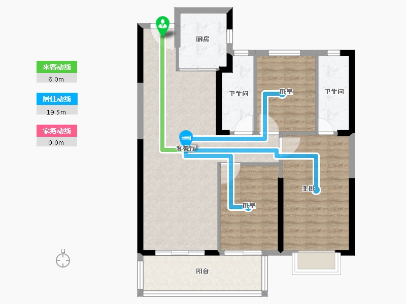 福建省-莆田市-保利城·天宸-89.00-户型库-动静线