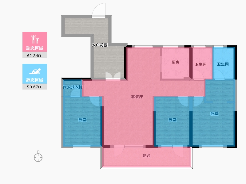 江苏省-南京市-云澜尚府-114.00-户型库-动静分区