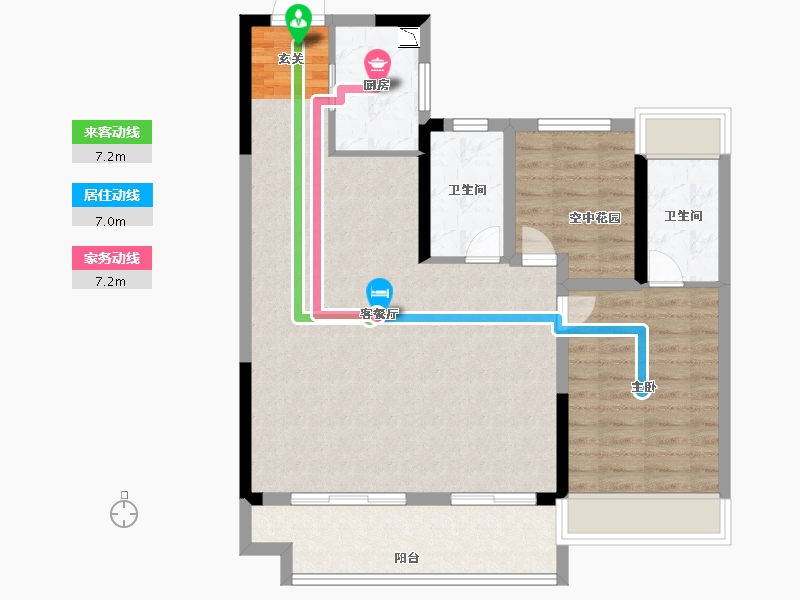 安徽省-滁州市-华侨城欢乐明湖-87.00-户型库-动静线