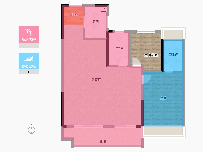 安徽省-滁州市-华侨城欢乐明湖-87.00-户型库-动静分区