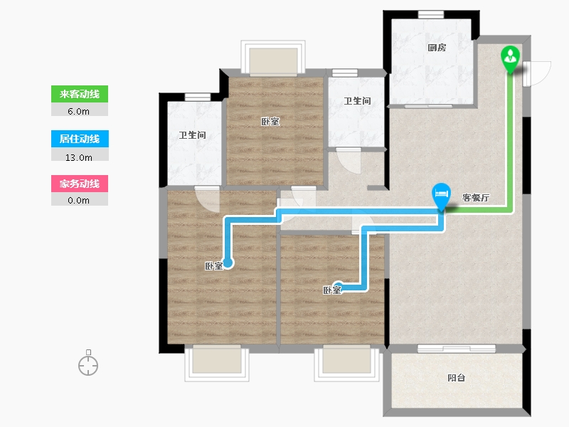 江西省-抚州市-金科世茂锦凌府-90.00-户型库-动静线