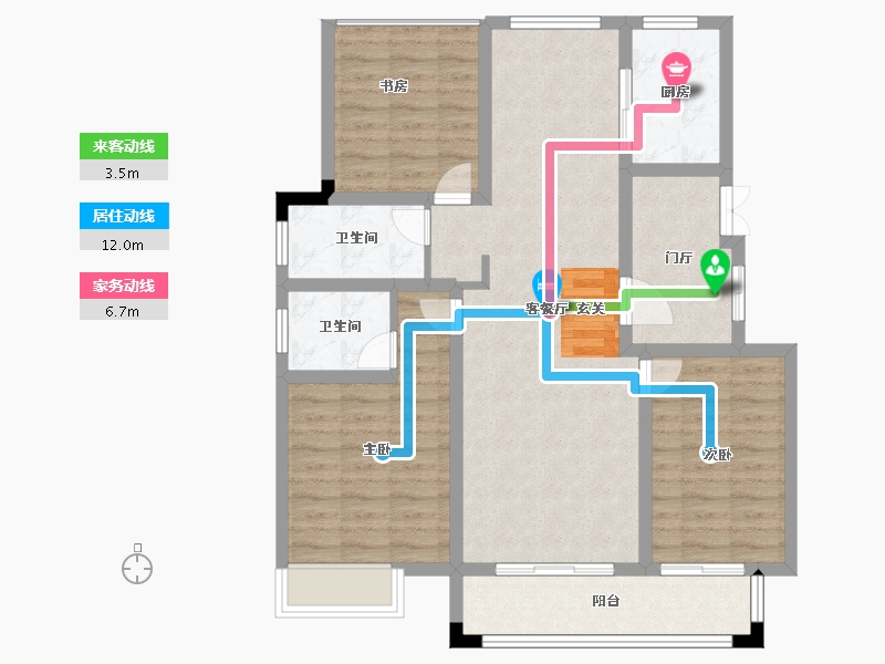 安徽省-滁州市-容大亚龙湾-95.00-户型库-动静线