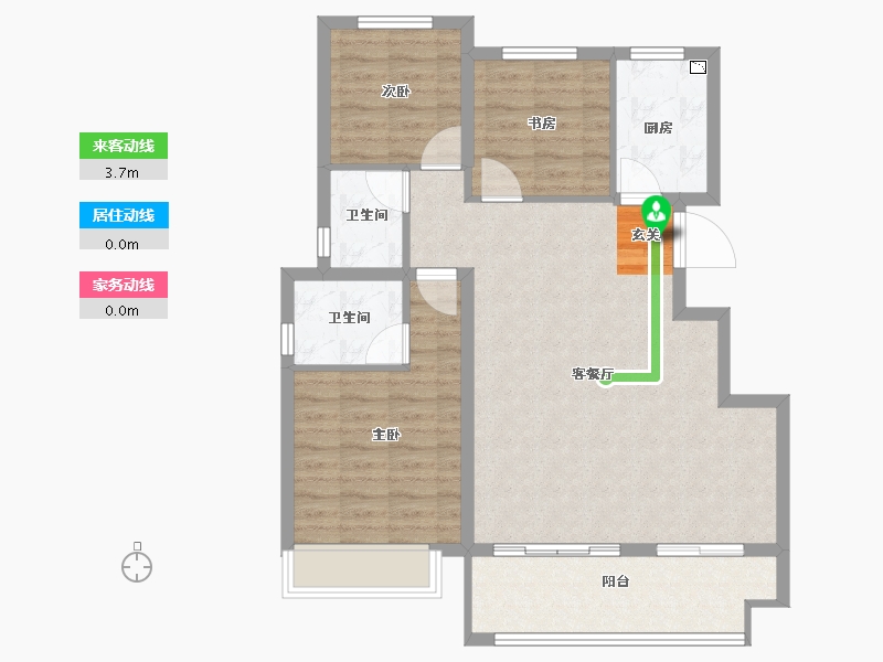 安徽省-滁州市-文一桃李春风-87.00-户型库-动静线